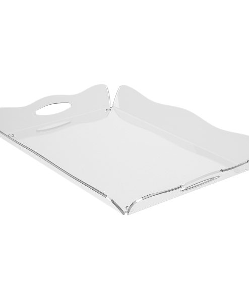 Vassoio trasparente in plexiglass
